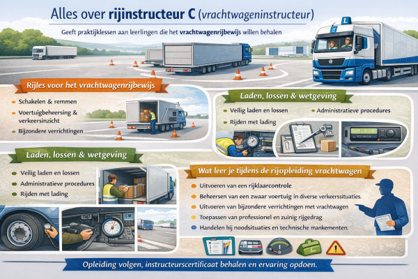 Alles over het beroep rijinstructeur vrachtwagen wat doet een rijinstructeur vrachtwagen